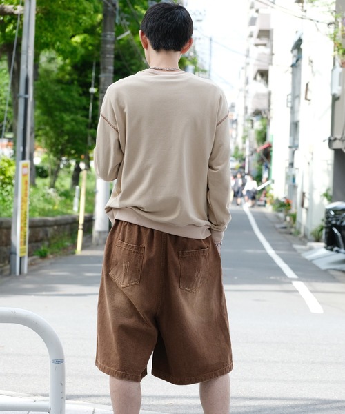 HOOK -original- ゼブラ模様ハートパッチ飾りステッチスウェット（スウェット）｜HOOK（フック）