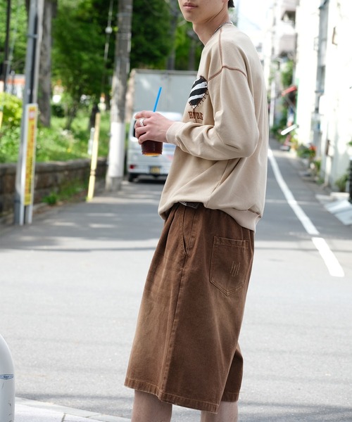 HOOK -original- ゼブラ模様ハートパッチ飾りステッチスウェット（スウェット）｜HOOK（フック）