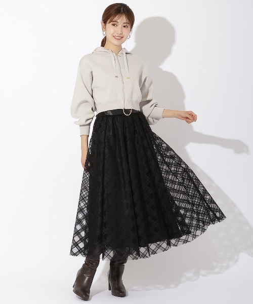 AND COUTURE(アンドクチュール)の「チュールバイヤスチェック AND COUTURE(アンドクチュール)の「チュールバイヤスチェック