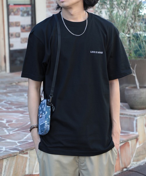 セール】【MAISON CLUB】ワンポイント刺繍Basic Tee LESS IS