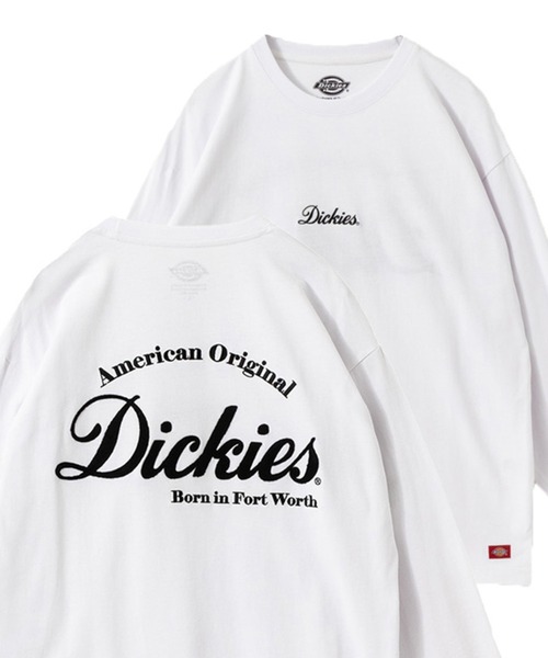 Dickies（ディッキーズ）の「Dickies ディッキーズ グラフィックロングスリーブTシャツ（Tシャツ/カットソー・メンズ・ブラック/サックスブルー/カーキ/ホワイト・M/XL/L）」の2枚目の写真