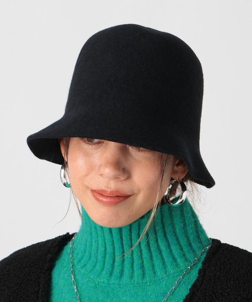 BAYFLOW（ベイフロー）の「フェルトベルハット（ハット・レディース・ダークブラウン/ブラック/アイボリー・FREE）」の2枚目の写真