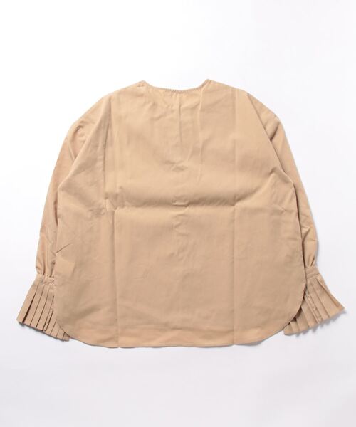 STYLEBLOCK（スタイルブロック）の「TCブロード袖プリーツブラウス（シャツ/ブラウス・レディース・ブラック/ホワイト/ベージュ・M）」の8枚目の写真