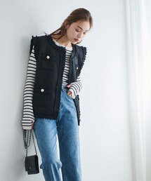 Edit Sheen | ツイードフリンジベスト(ベスト)