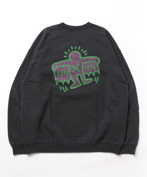 Keith Haring(キース・ヘリング)の「【KEITH HARING/キースへリング】wing crew sweat(スウェット・メンズ・ブラック/レッド・LARGE/X-LARGE)」の20枚目の写真