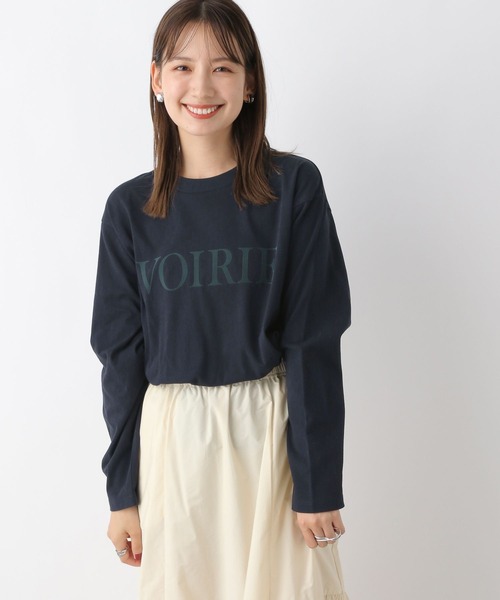 LEPSIM（レプシィム）の「アソートフロッキーロンT　977234（Tシャツ/カットソー・レディース・オフホワイト/ネイビー/ブラウン・FREE）」の18枚目の写真