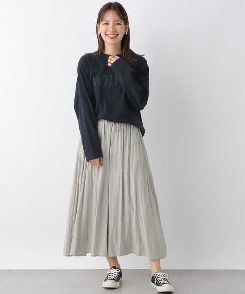 LEPSIM（レプシィム）の「アソートフロッキーロンT　977234（Tシャツ/カットソー・レディース・オフホワイト/ネイビー/ブラウン・FREE）」の21枚目の写真