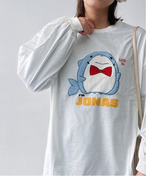 AS KNOW AS plus(アズノゥアズプラス)の「☆ふわふわアニマルロンT(Tシャツ/カットソー・レディース・ブラック系/ブルー系/ベージュ系/ホワイト系/ネイビー系1/ブラック系1/ホワイト系1/アイボリー系1/ホワイト系2/ブラック系2/ネイビー系2/ベージュ系2/ブラック系3/ネイビー系3/グリーン系3/ベージュ系3・FREE)」の4枚目の写真