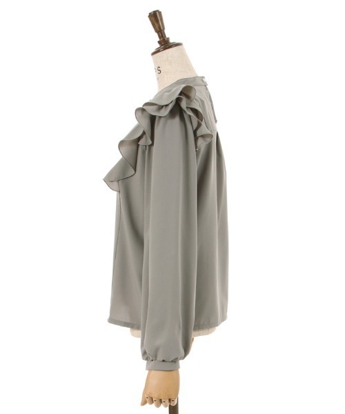 axes femme（アクシーズファム）の「チョーカー風ローズ刺繍ブラウス（シャツ/ブラウス・レディース・キナリ/ブラック/カーキ・FREE）」の8枚目の写真