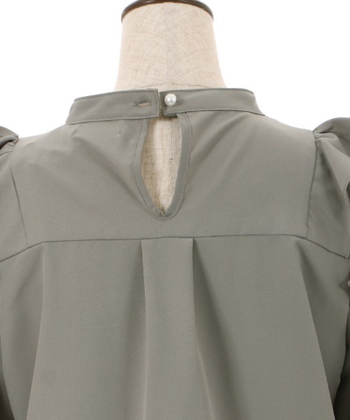 axes femme（アクシーズファム）の「チョーカー風ローズ刺繍ブラウス（シャツ/ブラウス・レディース・キナリ/ブラック/カーキ・FREE）」の14枚目の写真