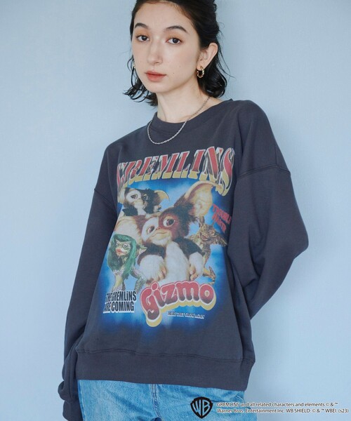 FREAK'S STORE(フリークスストア)の「限定展開 GREMLINS/グレムリン ロックフォト クルーネックスウェット(スウェット・メンズ・ブラック/グレー/パープル・X-LARGE/MEDIUM/LARGE)」の12枚目の写真
