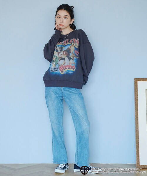 FREAK'S STORE(フリークスストア)の「限定展開 GREMLINS/グレムリン ロックフォト クルーネックスウェット(スウェット・メンズ・ブラック/グレー/パープル・X-LARGE/MEDIUM/LARGE)」の13枚目の写真