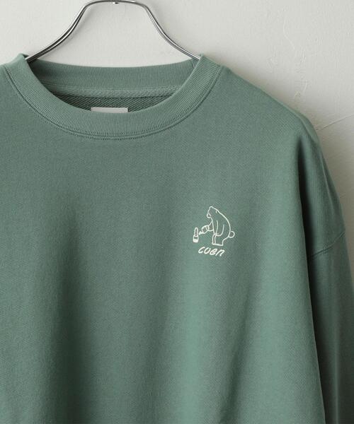 coen(コーエン)の「Ryo Kaneyasu×コーエンベア裏毛スウェット(スウェット・メンズ・ダークグレー/ダークブラウン/ホワイト/ケリーグリーン・L/XL/M/S)」の4枚目の写真