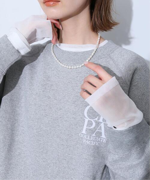 SLOBE IENA（スローブイエナ）の「《追加3》レイヤードスリーブロンTEE（Tシャツ/カットソー・レディース・アイボリー/ホワイト・FREE）」の3枚目の写真