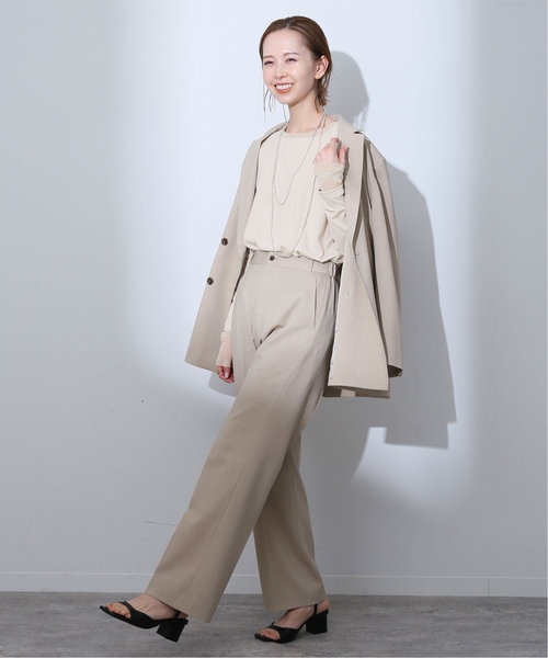 SLOBE IENA（スローブイエナ）の「《追加3》レイヤードスリーブロンTEE（Tシャツ/カットソー・レディース・アイボリー/ホワイト・FREE）」の13枚目の写真