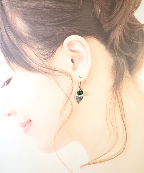CERCA(チェルカ)の「HaRu*/天然石(6mm)サージカルステンレス・リーフピアス(ピアス(両耳用)・レディース・B/A/E/I/F/D/C/G/H・FREE)」の11枚目の写真