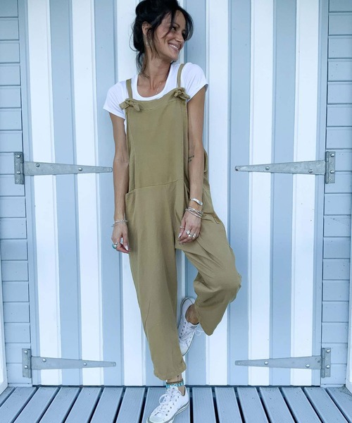 INTERPLAY(インタープレイ)の「【INTERPLAY select】コンフォートサロペット(サロペット/オーバーオール・レディース・ピンク/ベージュ/ブルー/グレー・FREE)」の3枚目の写真