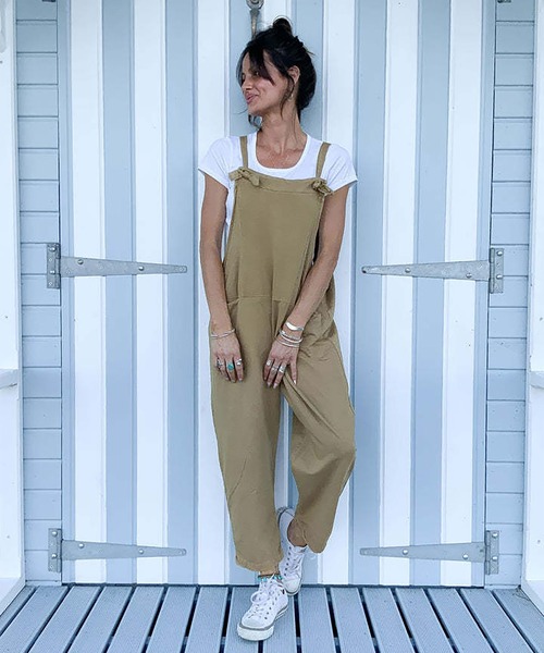 INTERPLAY(インタープレイ)の「【INTERPLAY select】コンフォートサロペット(サロペット/オーバーオール・レディース・ピンク/ベージュ/ブルー/グレー・FREE)」の5枚目の写真