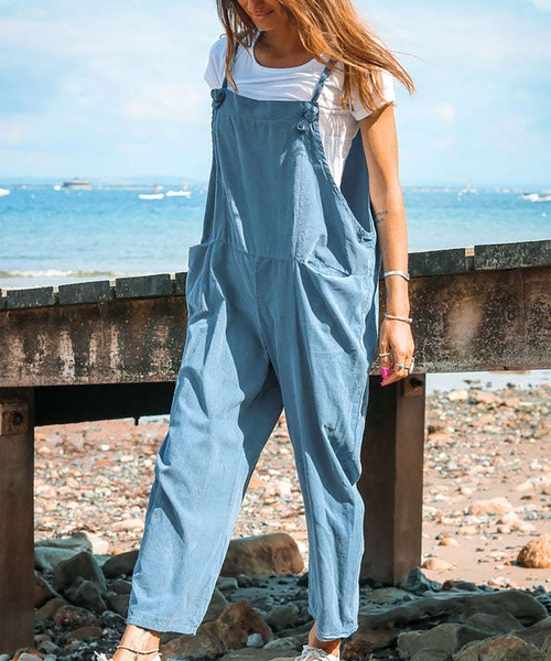 INTERPLAY(インタープレイ)の「【INTERPLAY select】コンフォートサロペット(サロペット/オーバーオール・レディース・ピンク/ベージュ/ブルー/グレー・FREE)」の10枚目の写真