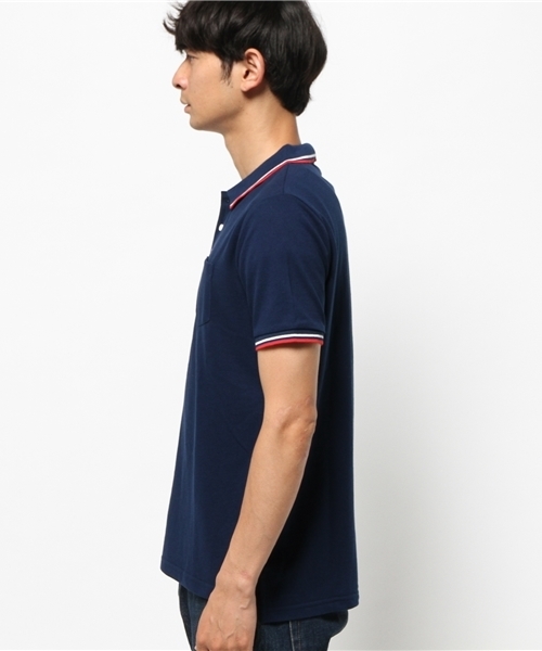 OUTLET（アウトレット）の「【CIAOPANIC TYPY】鹿ノ子ラインポロシャツ（ポロシャツ・メンズ・ホワイト/ネイビー/ブラック・LARGE/SMALL/MEDIUM）」の11枚目の写真