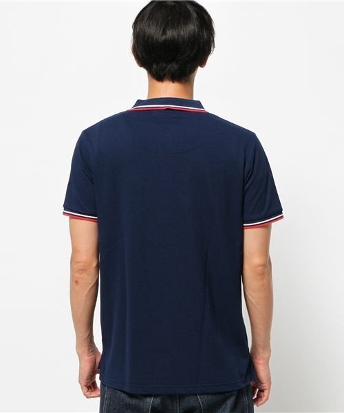 OUTLET（アウトレット）の「【CIAOPANIC TYPY】鹿ノ子ラインポロシャツ（ポロシャツ・メンズ・ホワイト/ネイビー/ブラック・LARGE/SMALL/MEDIUM）」の12枚目の写真
