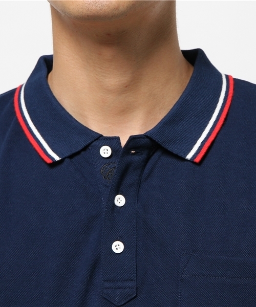 OUTLET（アウトレット）の「【CIAOPANIC TYPY】鹿ノ子ラインポロシャツ（ポロシャツ・メンズ・ホワイト/ネイビー/ブラック・LARGE/SMALL/MEDIUM）」の13枚目の写真