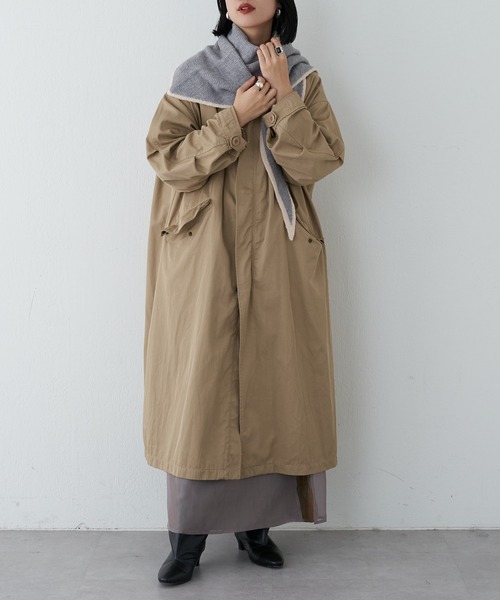 SHENERY（シーナリー）の「ヘムライントライアングルストール（ストール/ショール・レディース・ブラック/グレー/ベージュ・FREE）」の14枚目の写真