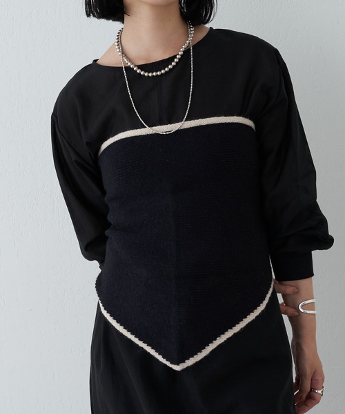 SHENERY（シーナリー）の「ヘムライントライアングルストール（ストール/ショール・レディース・ブラック/グレー/ベージュ・FREE）」の18枚目の写真