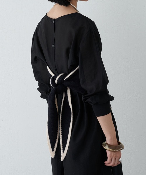 SHENERY（シーナリー）の「ヘムライントライアングルストール（ストール/ショール・レディース・ブラック/グレー/ベージュ・FREE）」の22枚目の写真