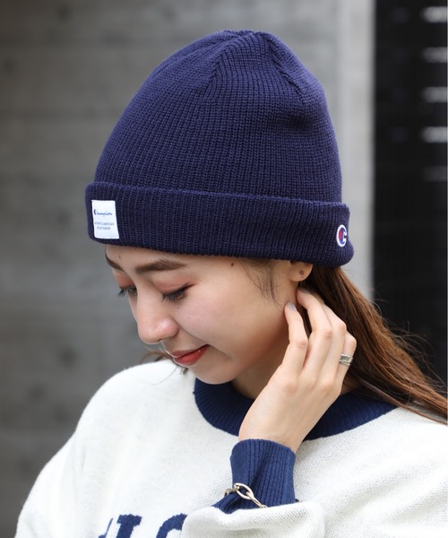 Champion(チャンピオン)の「【Champion】199-905B (492-0151) 裏ボアチケットワッチ(ニットキャップ/ビーニー・メンズ・ベージュ/グレー/オレンジ/ネイビー/グリーン・FREE)」の7枚目の写真