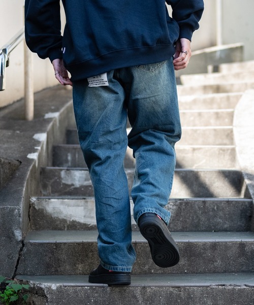 JOHN'S CLOSET(ジョンズクローゼット)の「【13】ワイドバギー オーバーダイデニムパンツ(デニムパンツ・メンズ・ブルー/ブラック・MEDIUM/LARGE)」の15枚目の写真