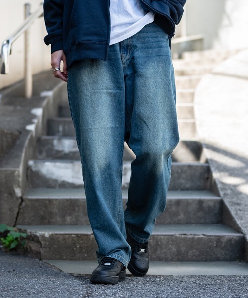 JOHN'S CLOSET(ジョンズクローゼット)の「【13】ワイドバギー オーバーダイデニムパンツ(デニムパンツ・メンズ・ブルー/ブラック・MEDIUM/LARGE)」の16枚目の写真