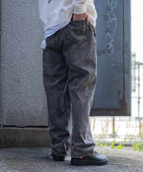 JOHN'S CLOSET(ジョンズクローゼット)の「【13】ワイドバギー オーバーダイデニムパンツ(デニムパンツ・メンズ・ブルー/ブラック・MEDIUM/LARGE)」の7枚目の写真