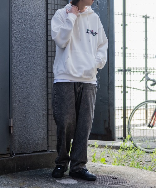 JOHN'S CLOSET(ジョンズクローゼット)の「【13】ワイドバギー オーバーダイデニムパンツ(デニムパンツ・メンズ・ブルー/ブラック・MEDIUM/LARGE)」の3枚目の写真