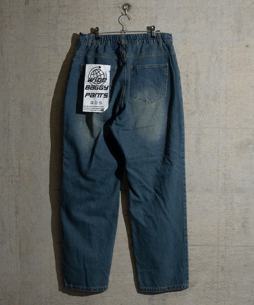 JOHN'S CLOSET(ジョンズクローゼット)の「【13】ワイドバギー オーバーダイデニムパンツ(デニムパンツ・メンズ・ブルー/ブラック・MEDIUM/LARGE)」の20枚目の写真