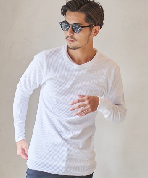 JEMORGAN(ジェーイーモーガン)の「『JEMORGAN LONG JOHNS/ジェーイーモーガンロングジョーンズ』L/S クルーネック長袖Tシャツ【+】(Tシャツ/カットソー・メンズ・カーキ/ナチュラル/杢グレー/ブラック/ネイビー/ホワイト/チャコール・S/L/M/XL)」の17枚目の写真