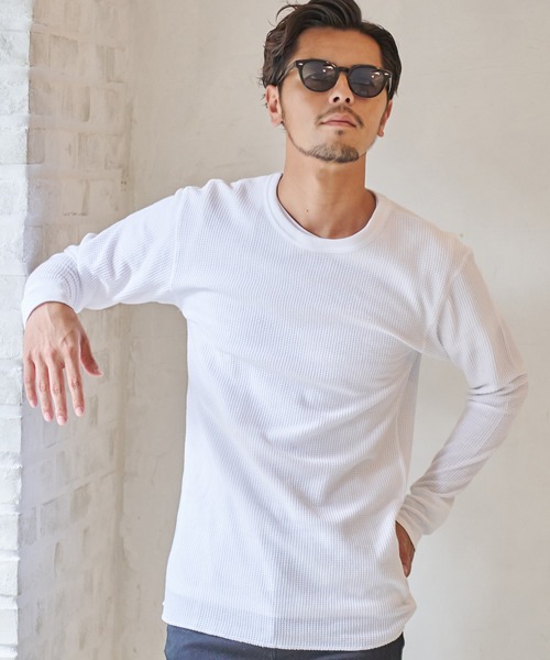 JEMORGAN(ジェーイーモーガン)の「『JEMORGAN LONG JOHNS/ジェーイーモーガンロングジョーンズ』L/S クルーネック長袖Tシャツ【+】(Tシャツ/カットソー・メンズ・カーキ/ナチュラル/杢グレー/ブラック/ネイビー/ホワイト/チャコール・S/L/M/XL)」の18枚目の写真