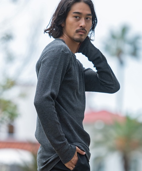 JEMORGAN(ジェーイーモーガン)の「『JEMORGAN LONG JOHNS/ジェーイーモーガンロングジョーンズ』L/S クルーネック長袖Tシャツ【+】(Tシャツ/カットソー・メンズ・カーキ/ナチュラル/杢グレー/ブラック/ネイビー/ホワイト/チャコール・S/L/M/XL)」の11枚目の写真