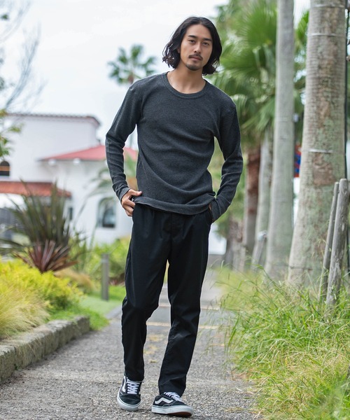 JEMORGAN(ジェーイーモーガン)の「『JEMORGAN LONG JOHNS/ジェーイーモーガンロングジョーンズ』L/S クルーネック長袖Tシャツ【+】(Tシャツ/カットソー・メンズ・カーキ/ナチュラル/杢グレー/ブラック/ネイビー/ホワイト/チャコール・S/L/M/XL)」の14枚目の写真