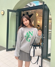 ANDGEEBEE | UNISEX ジャガードロゴニット(ニット/セーター)