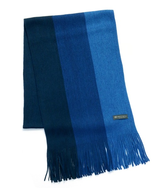 TOKYO SHIRTS（トウキョウシャツ）の「大柄ラッセル ベーシックマフラー（マフラー・メンズ・ワイン系1/グレー系1/ネイビー系1/ワイン系2/ネイビー系2/ブルー/グレー系3/グレー系2・FREE）」の5枚目の写真