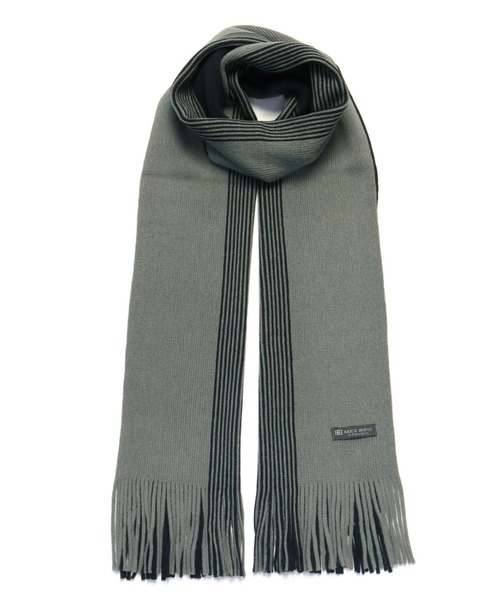 TOKYO SHIRTS（トウキョウシャツ）の「大柄ラッセル ベーシックマフラー（マフラー・メンズ・ワイン系1/グレー系1/ネイビー系1/ワイン系2/ネイビー系2/ブルー/グレー系3/グレー系2・FREE）」の21枚目の写真