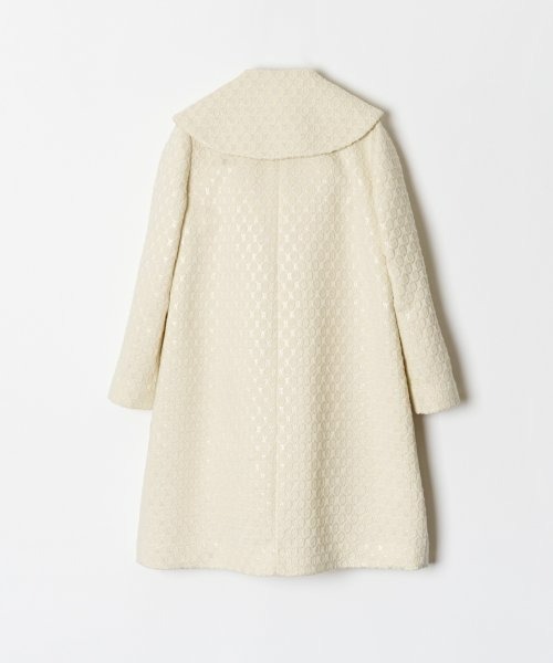 LOULOU WILLOUGHBY サークルジャガード コート 2 オフホワイト LOULOU WILLOUGHBY コート チェスターコート 「LOULOU