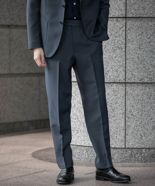 URBAN RESEARCH DOORS(アーバンリサーチドアーズ)の「『イージーケア』LIFE STYLE TAILOR ブラッシュドウールライクコンフォータブルパンツ(スーツパンツ・メンズ・ネイビー/グレー/モカ・SMALL/MEDIUM/LARGE/X-LARGE)」の4枚目の写真