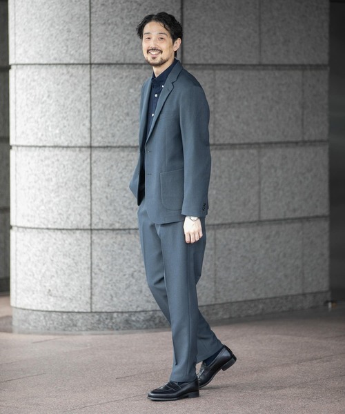 URBAN RESEARCH DOORS(アーバンリサーチドアーズ)の「『イージーケア』LIFE STYLE TAILOR ブラッシュドウールライクコンフォータブルパンツ(スーツパンツ・メンズ・ネイビー/グレー/モカ・SMALL/MEDIUM/LARGE/X-LARGE)」の9枚目の写真