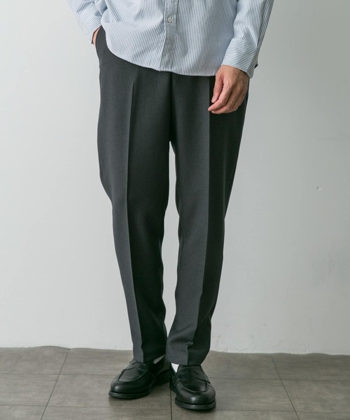 URBAN RESEARCH DOORS(アーバンリサーチドアーズ)の「『イージーケア』LIFE STYLE TAILOR ブラッシュドウールライクコンフォータブルパンツ(スーツパンツ・メンズ・ネイビー/グレー/モカ・SMALL/MEDIUM/LARGE/X-LARGE)」の11枚目の写真