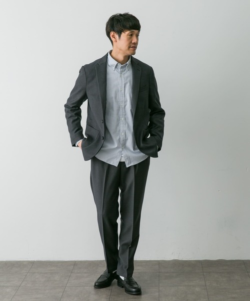 URBAN RESEARCH DOORS(アーバンリサーチドアーズ)の「『イージーケア』LIFE STYLE TAILOR ブラッシュドウールライクコンフォータブルパンツ(スーツパンツ・メンズ・ネイビー/グレー/モカ・SMALL/MEDIUM/LARGE/X-LARGE)」の16枚目の写真