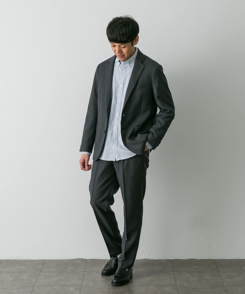 URBAN RESEARCH DOORS(アーバンリサーチドアーズ)の「『イージーケア』LIFE STYLE TAILOR ブラッシュドウールライクコンフォータブルパンツ(スーツパンツ・メンズ・ネイビー/グレー/モカ・SMALL/MEDIUM/LARGE/X-LARGE)」の17枚目の写真