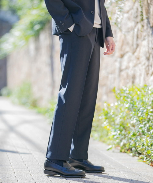 URBAN RESEARCH DOORS(アーバンリサーチドアーズ)の「『イージーケア』LIFE STYLE TAILOR ブラッシュドウールライクコンフォータブルパンツ(スーツパンツ・メンズ・ネイビー/グレー/モカ・SMALL/MEDIUM/LARGE/X-LARGE)」の18枚目の写真