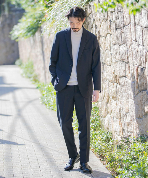 URBAN RESEARCH DOORS(アーバンリサーチドアーズ)の「『イージーケア』LIFE STYLE TAILOR ブラッシュドウールライクコンフォータブルパンツ(スーツパンツ・メンズ・ネイビー/グレー/モカ・SMALL/MEDIUM/LARGE/X-LARGE)」の22枚目の写真